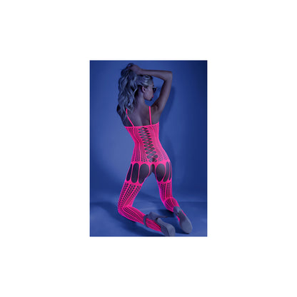 Hypnotic Bodystocking One Size Neon Pink | 657447305337 | Available at EroticWarehouse.com