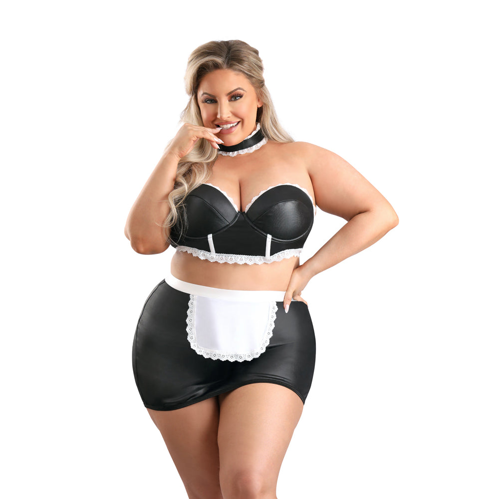 5 Star Service Maid Costume Set 1X/2X | 657447307416 | Available at EroticWarehouse.com