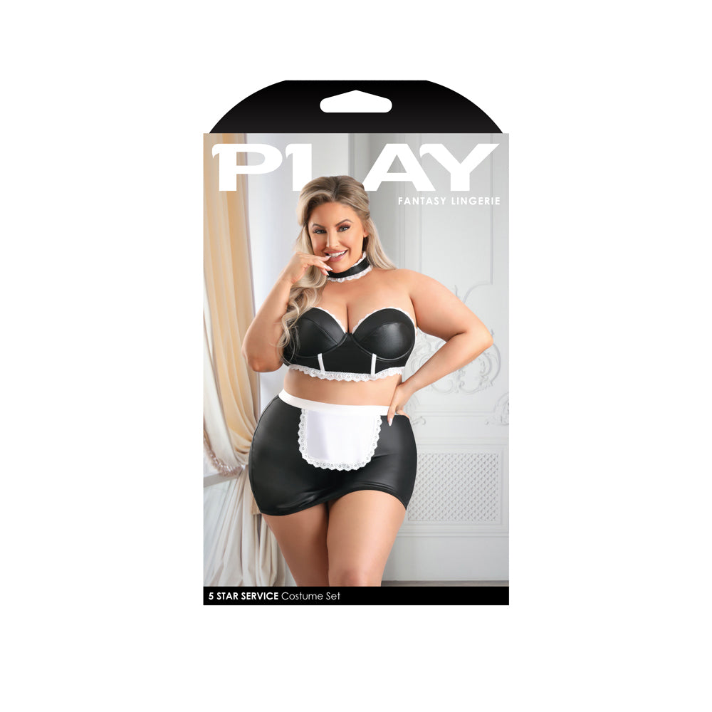 5 Star Service Maid Costume Set 1X/2X | 657447307416 | Available at EroticWarehouse.com
