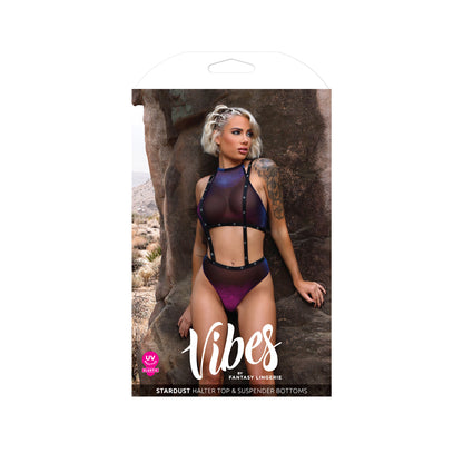Stardust Halter Top & Suspender Bottoms M/L | 657447310744 | Available at EroticWarehouse.com