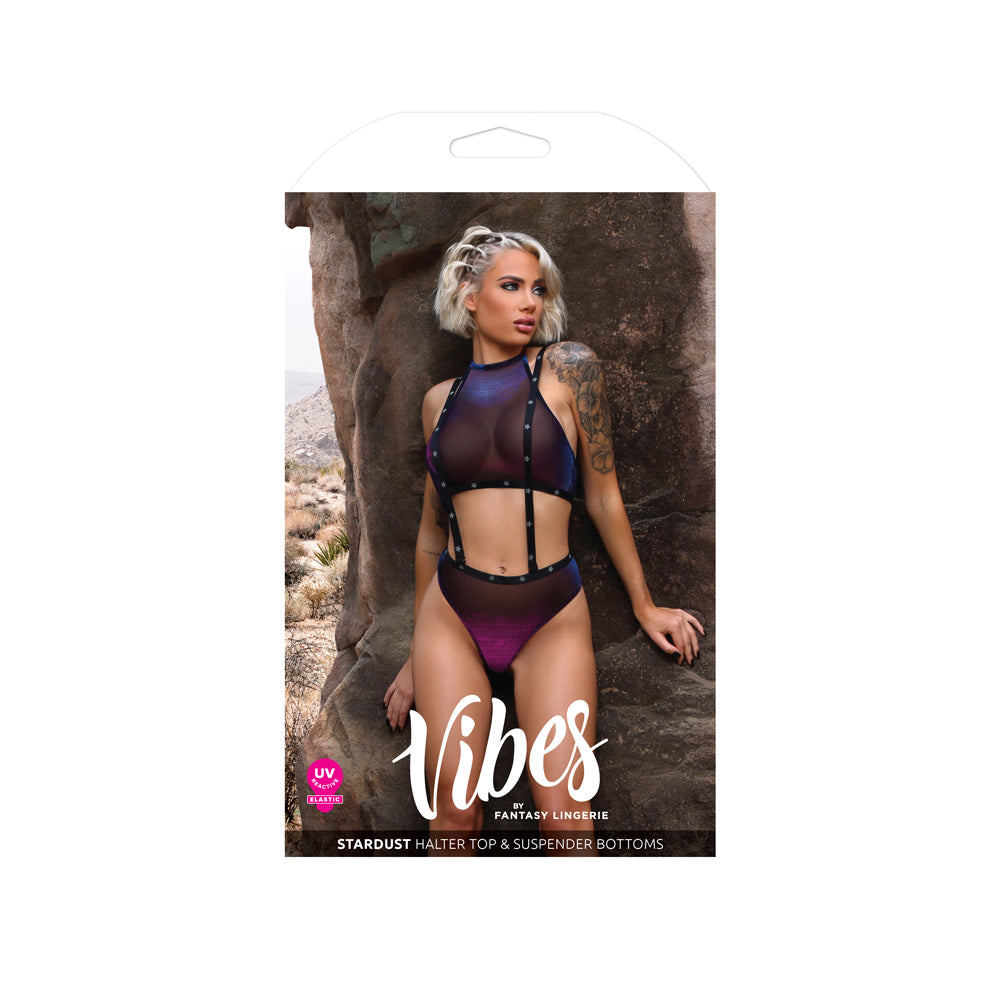 Stardust Halter Top & Suspender Bottoms L/Xl | 657447310751 | Available at EroticWarehouse.com