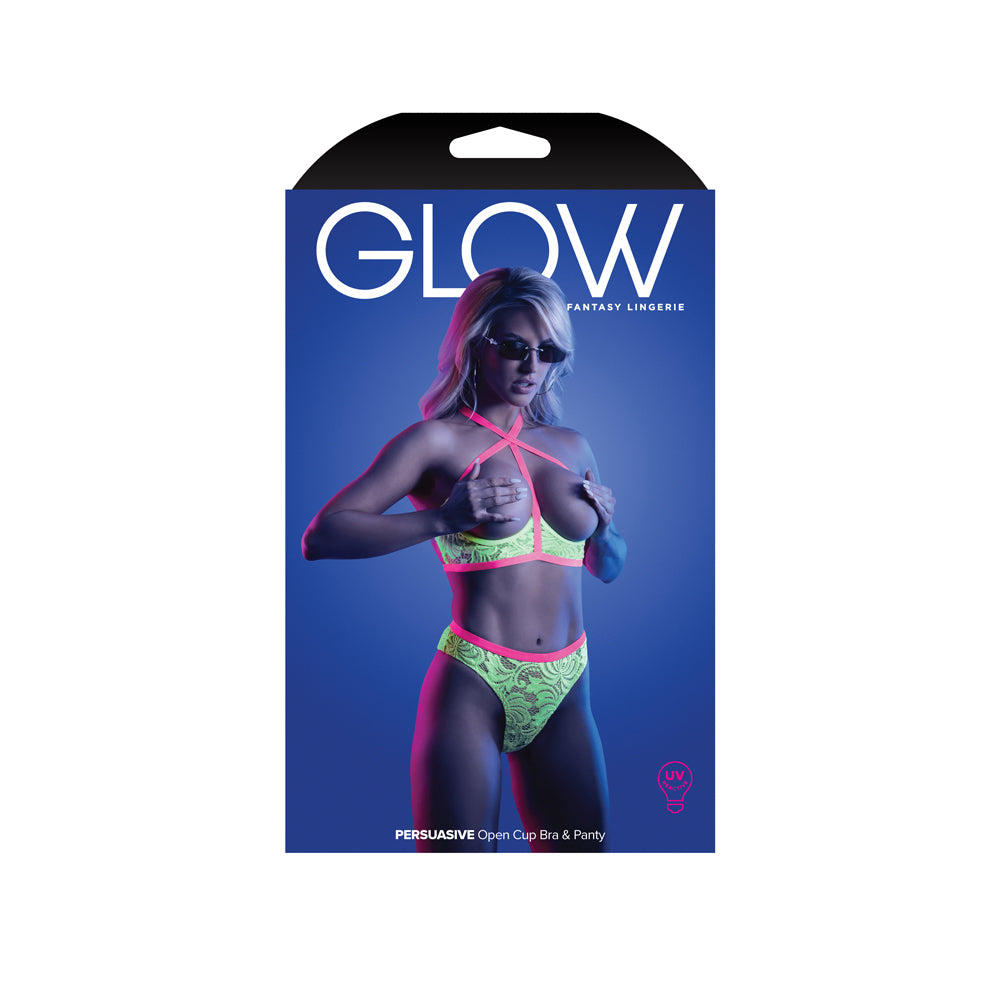 Persuasive Open Cup Bra & Panty L/Xl | 657447311666 | Available at EroticWarehouse.com