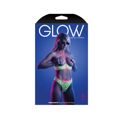 Persuasive Open Cup Bra & Panty L/Xl | 657447311666 | Available at EroticWarehouse.com