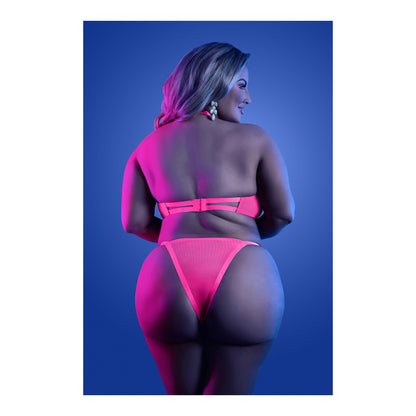 Slow Motion Peekaboo Cup Bra & Panty Queen Size | 657447311758 | Available at EroticWarehouse.com