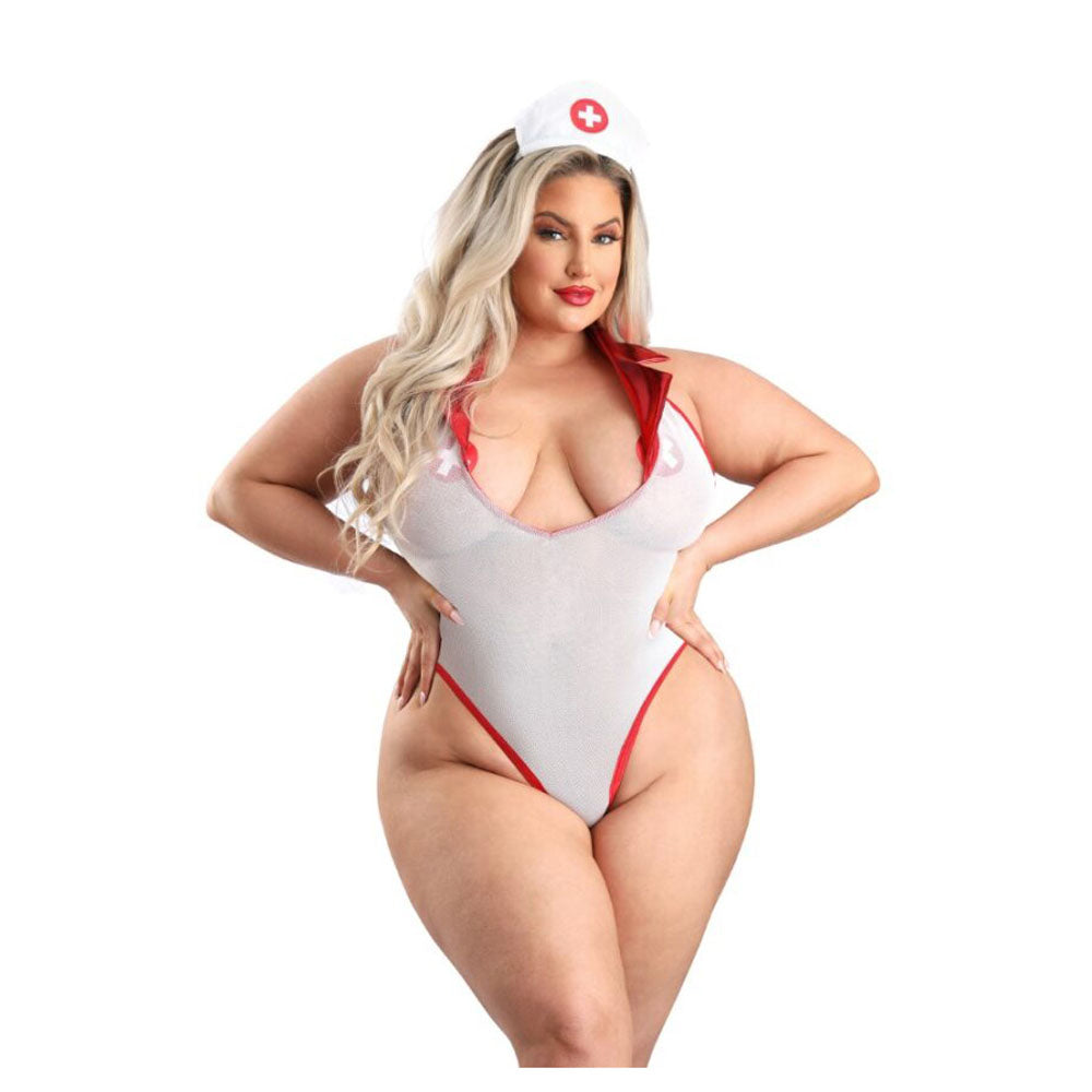 Pulse Check Nurse Costume Set 3X/4X | 657447313837 | Available at EroticWarehouse.com