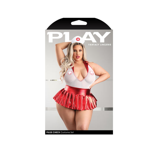 Pulse Check Nurse Costume Set 3X/4X | 657447313837 | Available at EroticWarehouse.com
