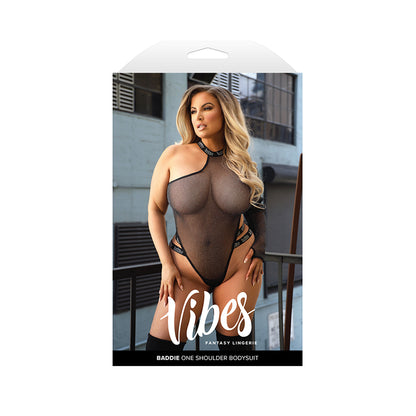 Baddie One Shoulder Bodysuit Queen Size | 657447315923 | Available at EroticWarehouse.com