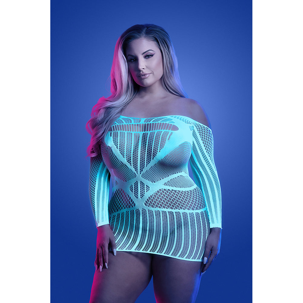 Ascension Long Sleeve Seamless Dress Queen Size | 657447316975 | Available at EroticWarehouse.com