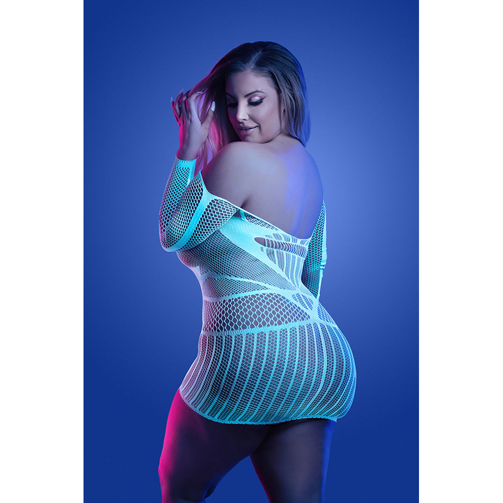 Ascension Long Sleeve Seamless Dress Queen Size | 657447316975 | Available at EroticWarehouse.com