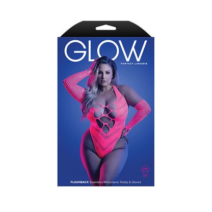 Flashback Seamless Rhinestone Teddy & Gloves Queen Size | 657447317071 | Available at EroticWarehouse.com