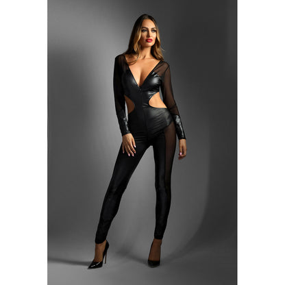 Wetlook And Mesh Catsuit M/L | 657447317958 | Available at EroticWarehouse.com