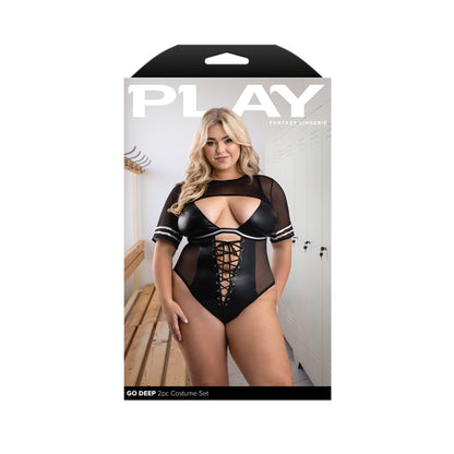 Go Deep 2Pc Football Costume Set 1X/2X | 657447319341 | Available at EroticWarehouse.com