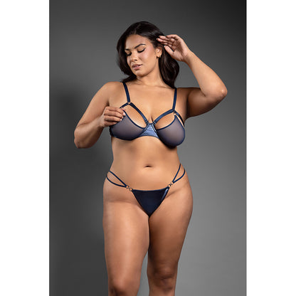 Openable Bra & Panty Queen Size | 657447320675 | Available at EroticWarehouse.com