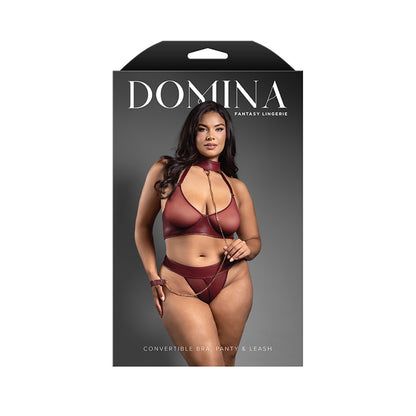 Convertible Bra, Panty & Leash Queen Size | 657447320835 | Available at EroticWarehouse.com