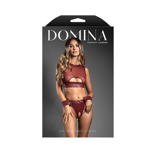 Top, Open Panty & Cuffs M/L | 657447320859 | Available at EroticWarehouse.com