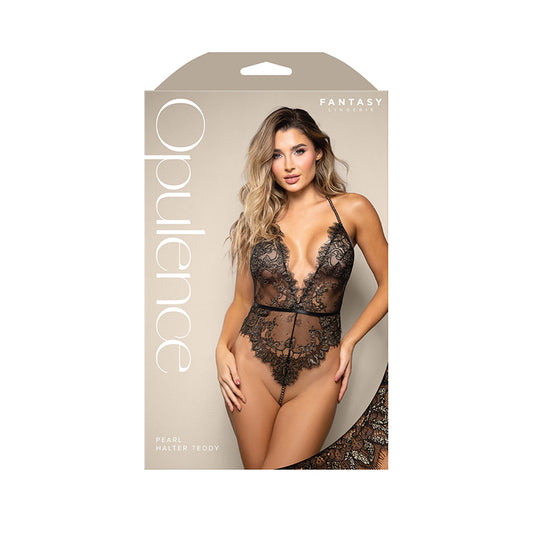 Pearl Halter Teddy M/L | 657447321955 | Available at EroticWarehouse.com