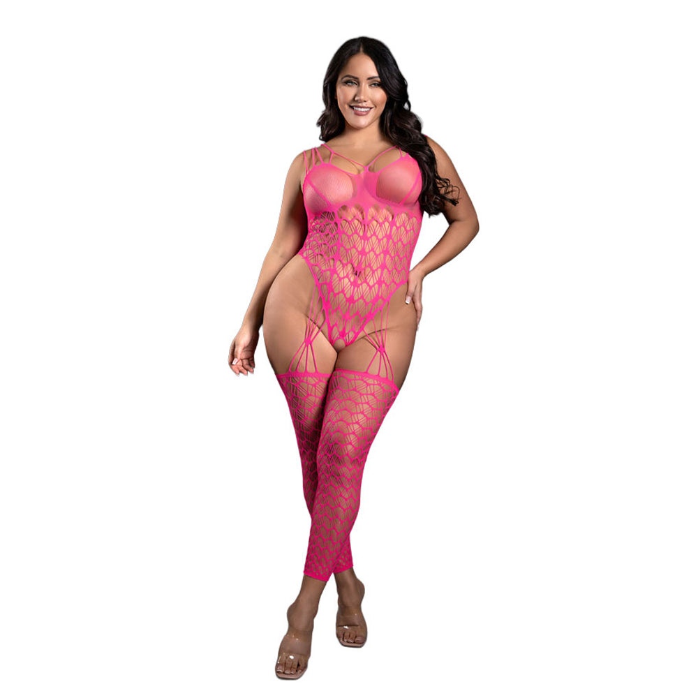 Next To You Crotchless Teddy Bodystocking Queen Size | 657447322839 | Available at EroticWarehouse.com