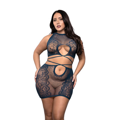 At Last Tie-Back Top & Skirt Queen Size | 657447323133 | Available at EroticWarehouse.com