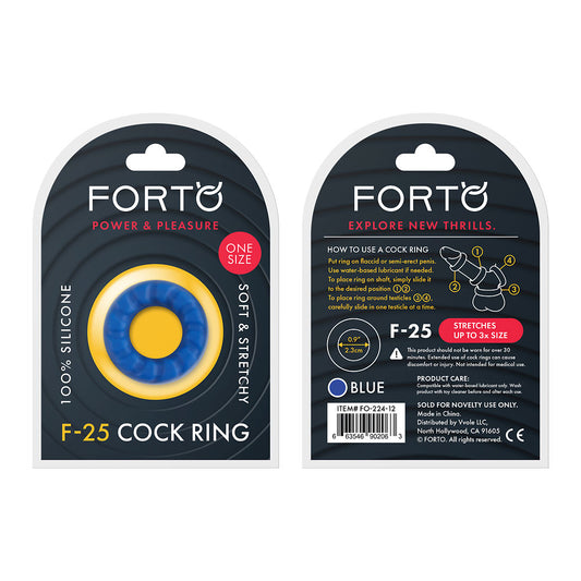 F-25: 23Mm 100% Liquid Silicone C-Ring O/S Blue | 663546902063 | Available at EroticWarehouse.com