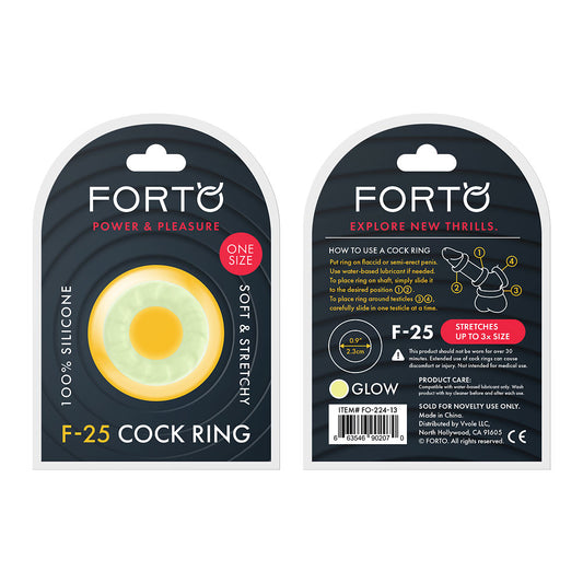 F-25: 23Mm 100% Liquid Silicone C-Ring O/S Glow | 663546902070 | Available at EroticWarehouse.com