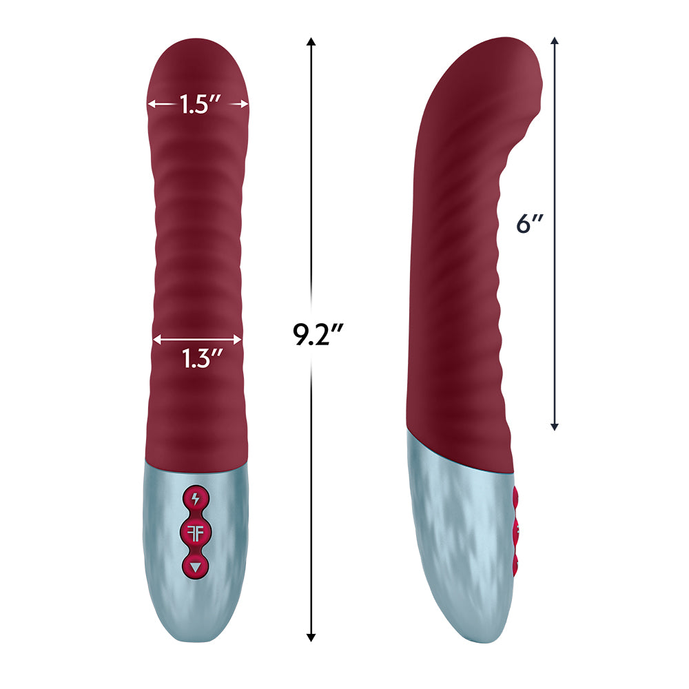 Lola G Double Layered G-Spot Vibrator Maroon | 663546902896 | Available at EroticWarehouse.com