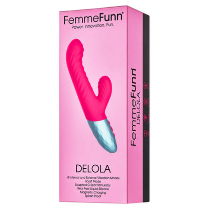 Femme Funn Delola Rabbit Pink | 663546902926 | Available at EroticWarehouse.com