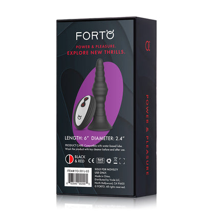 Vibrating Ribbed Plug W/ Remote Control S | 663546902988 | Available at EroticWarehouse.com