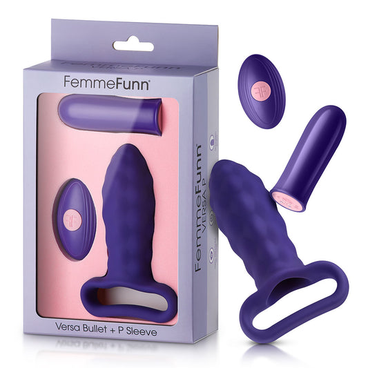 Versa Bullet + P Sleeve Dark Purple | 663546903541 | Available at EroticWarehouse.com