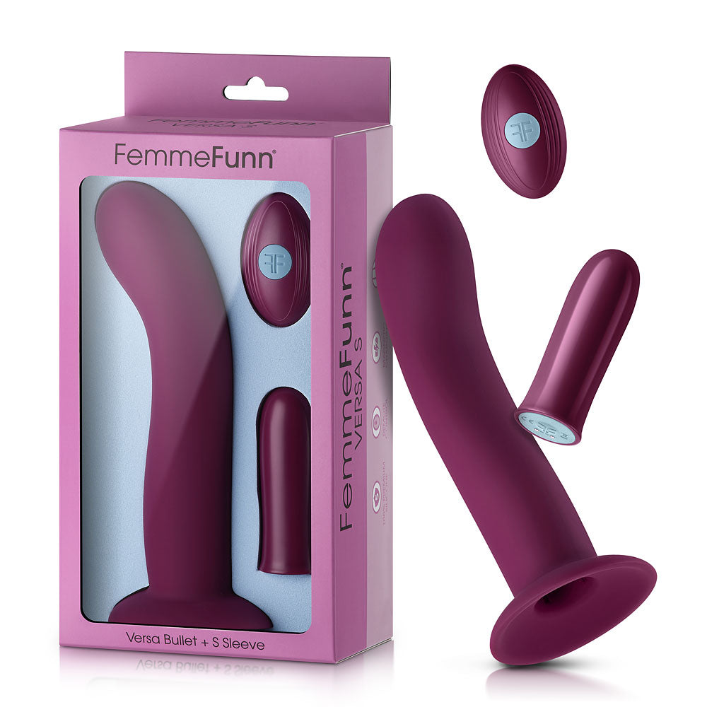 Versa Bullet + S Sleeve Dark Fucshia | 663546903565 | Available at EroticWarehouse.com