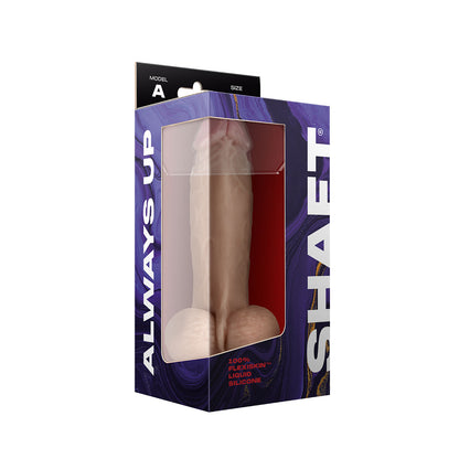 Model A 8.5" Liquid Silicone Dong W/Balls Pine | 663546903800 | Available at EroticWarehouse.com