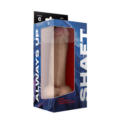 Model C 9.5" Liquid Silicone Dong W/Balls Pine | 663546903961 | Available at EroticWarehouse.com