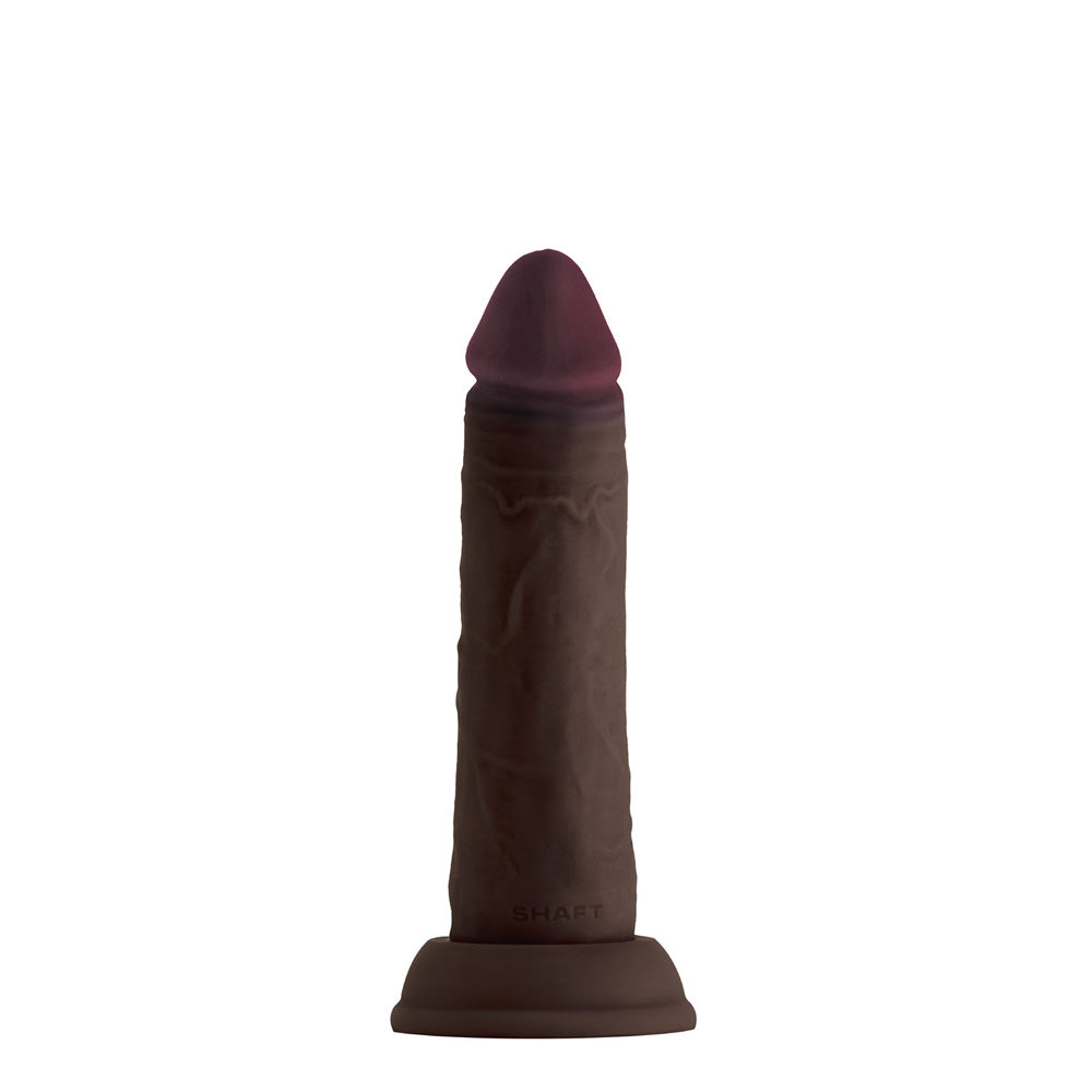 Model J 6.5" Liquid Silicone Dong Mahogany | 663546904036 | Available at EroticWarehouse.com