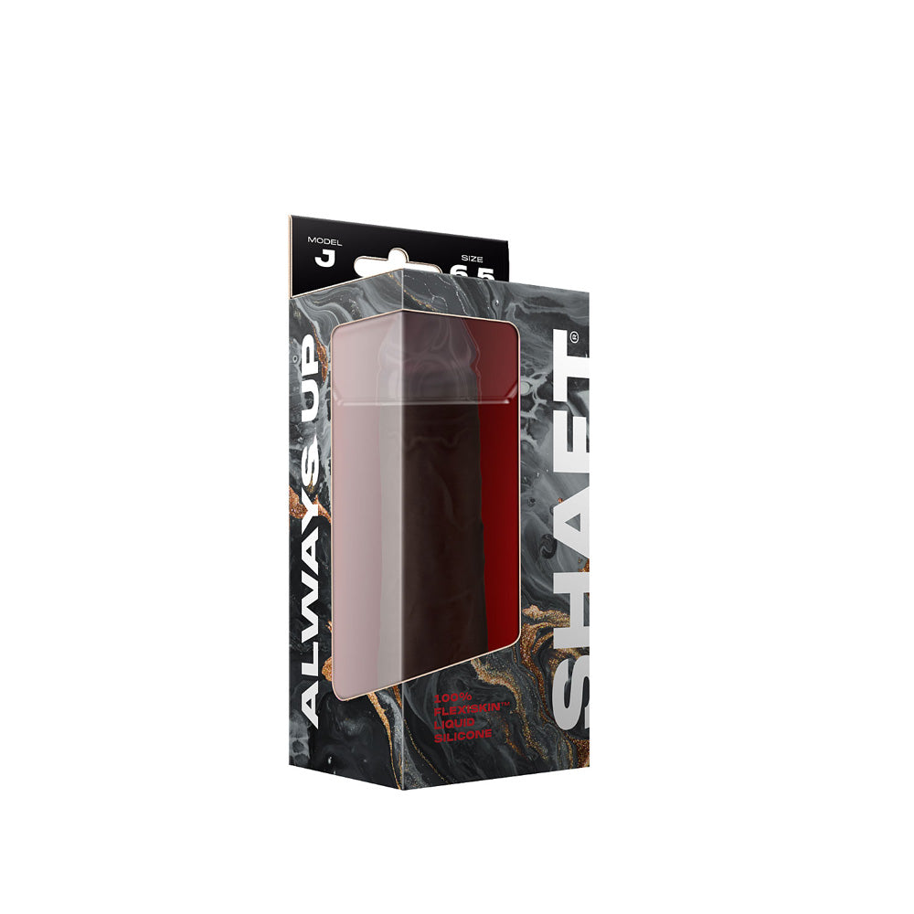 Model J 6.5" Liquid Silicone Dong Mahogany | 663546904036 | Available at EroticWarehouse.com