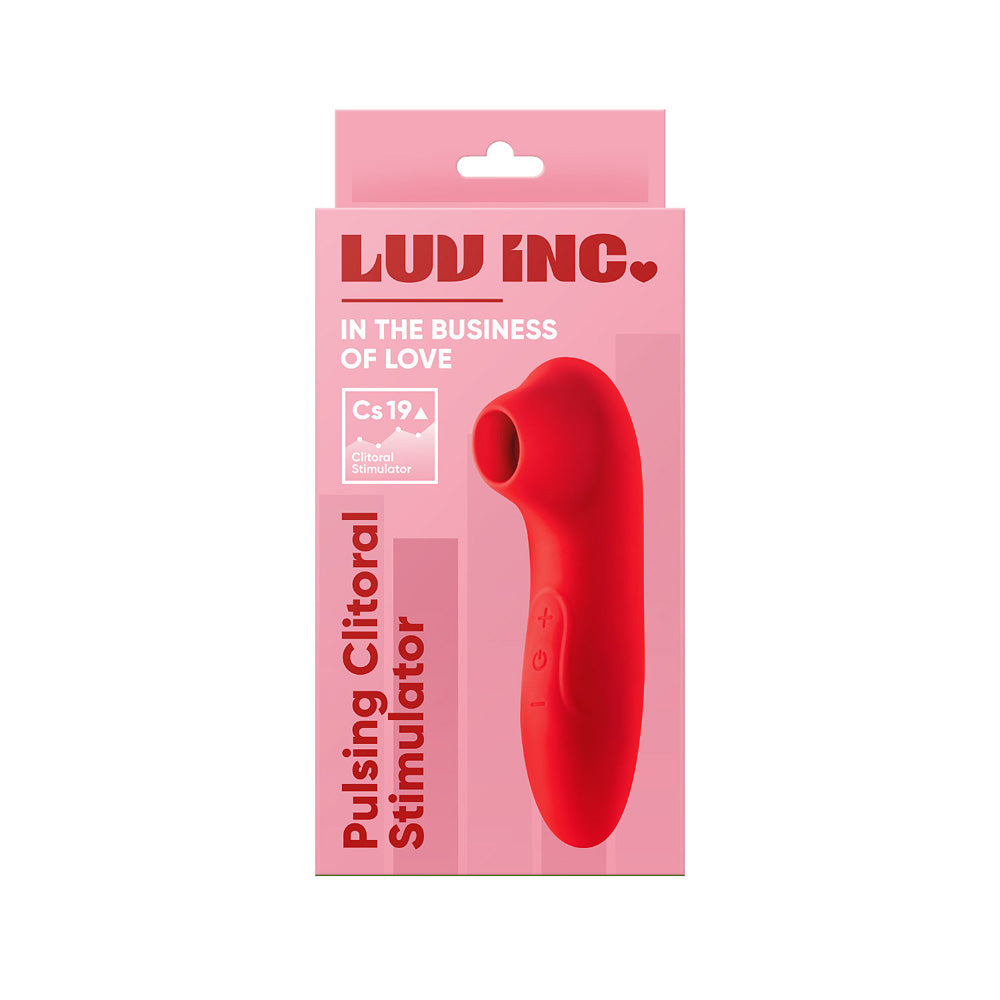 Cs19 Pulsing Clitoral Stimulator Red | 663546904319 | Available at EroticWarehouse.com