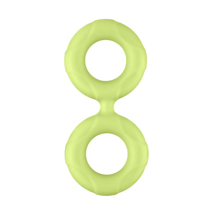F-81: Double Ring Liquid Silicone 47Mm Glow | 663546904869 | Available at EroticWarehouse.com