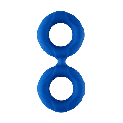 F-81: Double Ring Liquid Silicone 47Mm Blue | 663546904876 | Available at EroticWarehouse.com