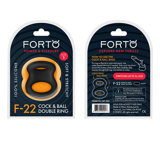 F-22: D Ring Liquid Silicone 49/50Mm Black | 663546904913 | Available at EroticWarehouse.com