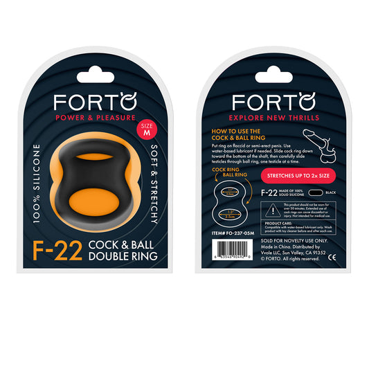 F-22: D Ring Liquid Silicone 53/55Mm Black | 663546904920 | Available at EroticWarehouse.com
