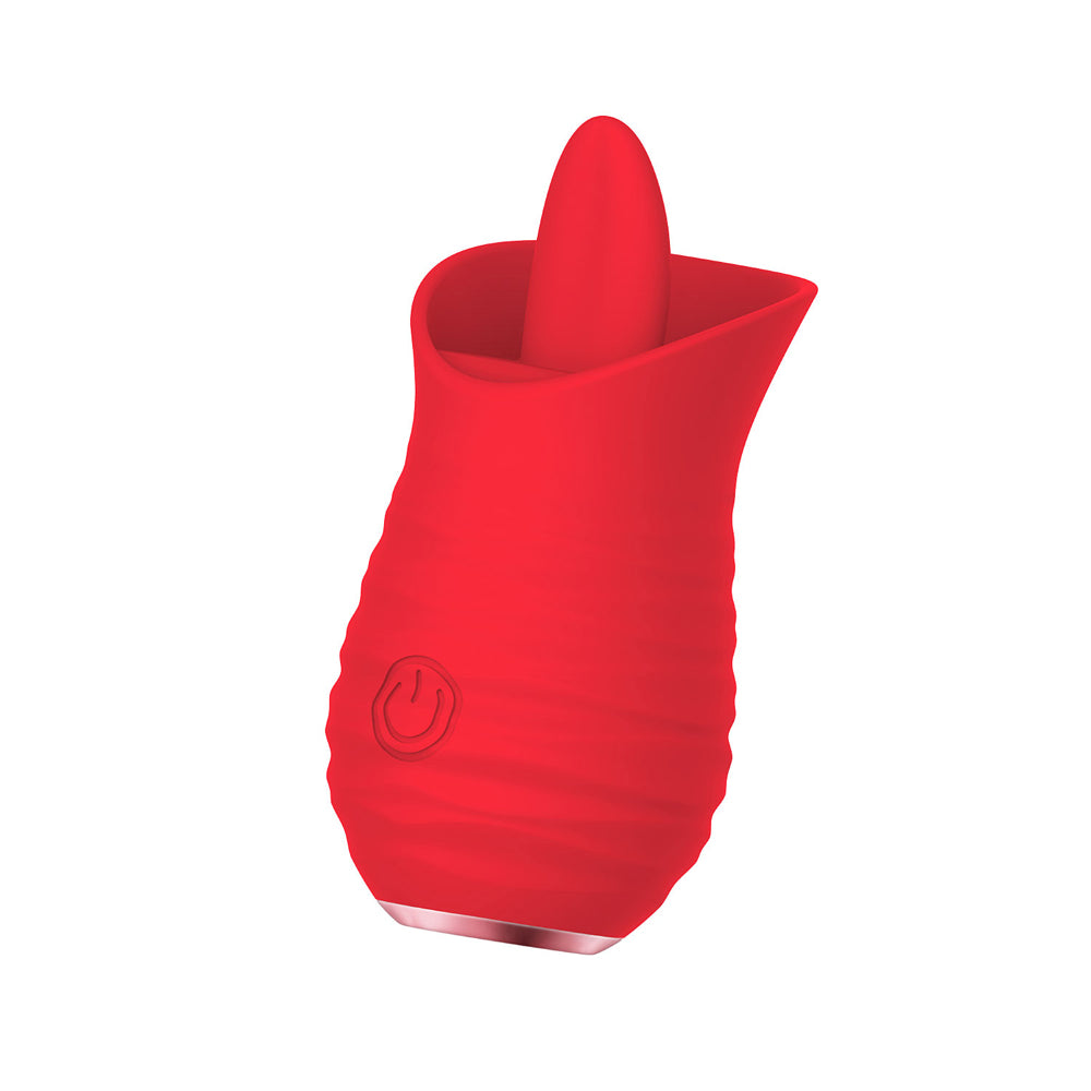 Tv08: Tongue Flickering Vibrator Red | 663546905088 | Available at EroticWarehouse.com