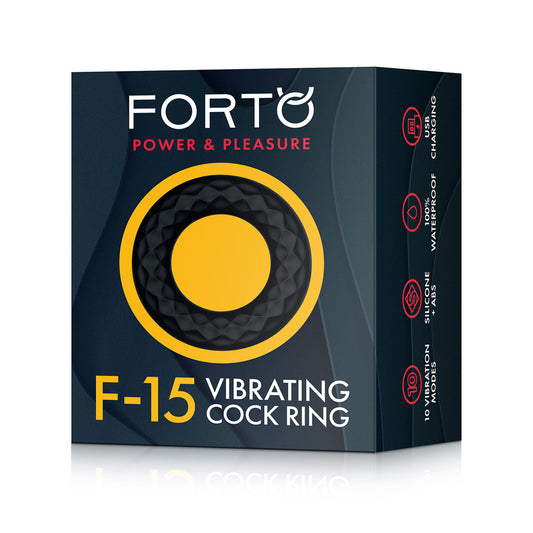 F-15: Vibrating Cockring Black | 663546905200 | Available at EroticWarehouse.com
