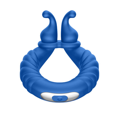 F-24: Textured Vibrating Cockring Blue | 663546905224 | Available at EroticWarehouse.com