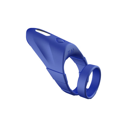 Forto F-48: Vibrating Perineum Double C-Ring Blue | 663546905255 | Available at EroticWarehouse.com