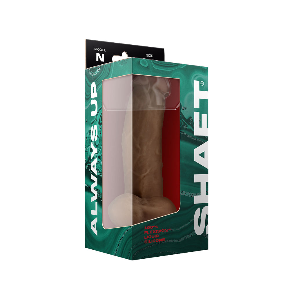 Model N 8.5&Quot; Liquid Silicone Dong W/Balls Oak | 663546905910 | Available at EroticWarehouse.com