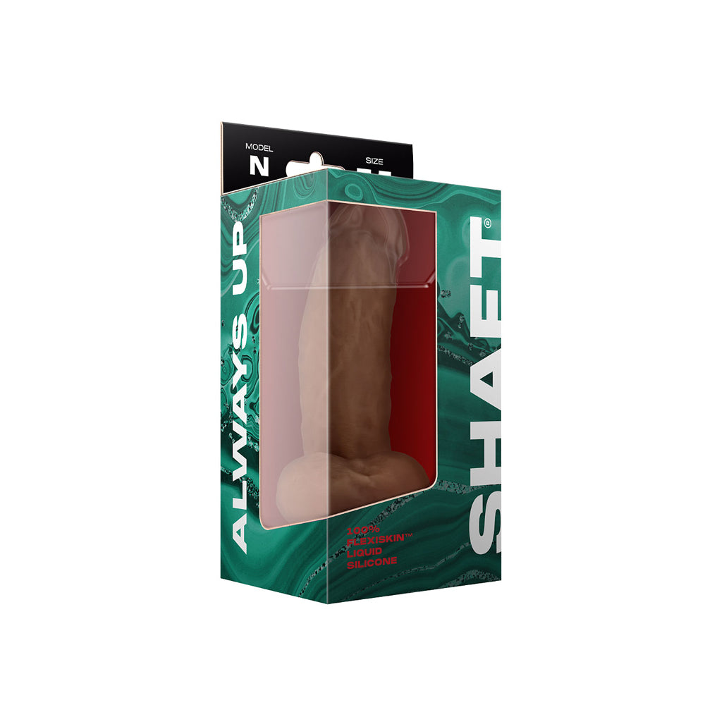 Model N 7.5&Quot; Liquid Silicone Dong W/Balls Oak | 663546905927 | Available at EroticWarehouse.com