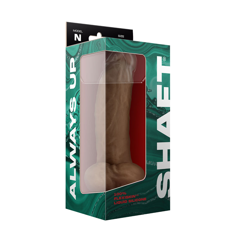 Model N 9.5&Quot; Liquid Silicone Dong W/Balls Oak | 663546905934 | Available at EroticWarehouse.com
