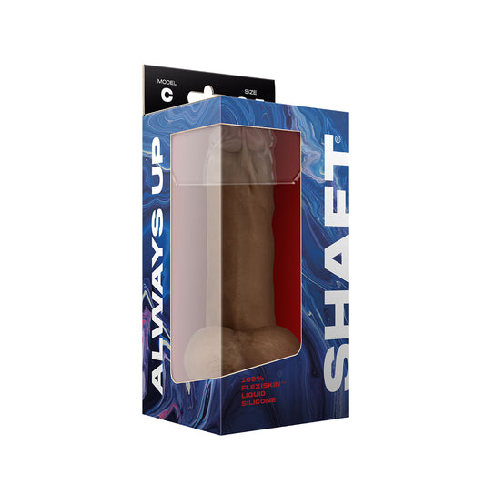 Model C 8.5" Liquid Silicone Dong W/Balls Oak | 663546906009 | Available at EroticWarehouse.com