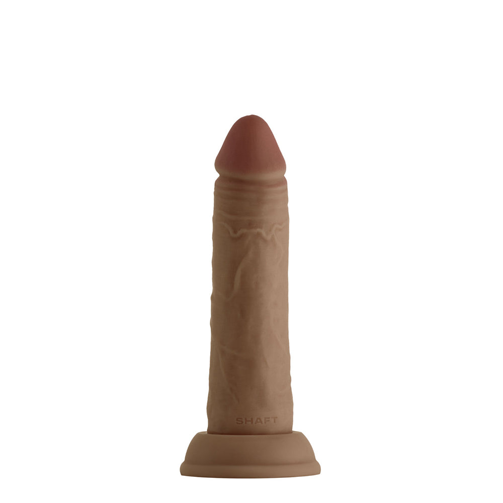 Model J Shaft 6.5'' Liquid Silicone Dong Oak | 663546906054 | Available at EroticWarehouse.com