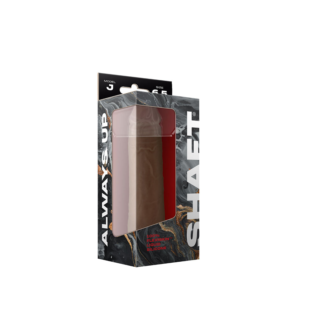 Model J Shaft 6.5'' Liquid Silicone Dong Oak | 663546906054 | Available at EroticWarehouse.com