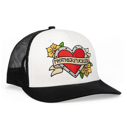Tattoo Heart Mother Fucker Hat | 665752708019 | Available at EroticWarehouse.com