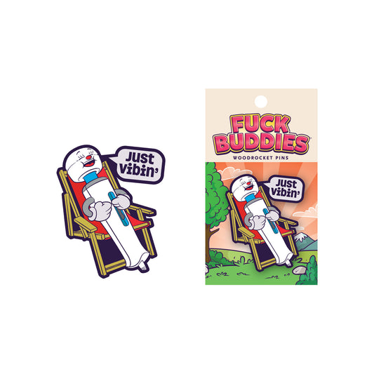 Pin Fuck Buddies Just Vibin | 665752708101 | Available at EroticWarehouse.com